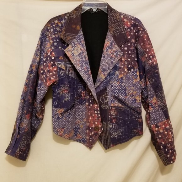 EXOTIC 100% Cotton Women's Loose Fitting Jacket size M - Picture 3 of 4